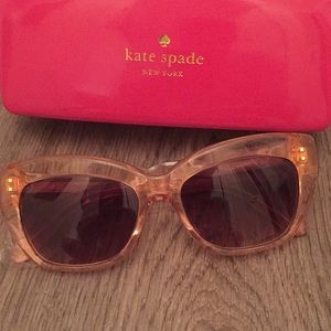 Pink Kate Spade sunglasses
